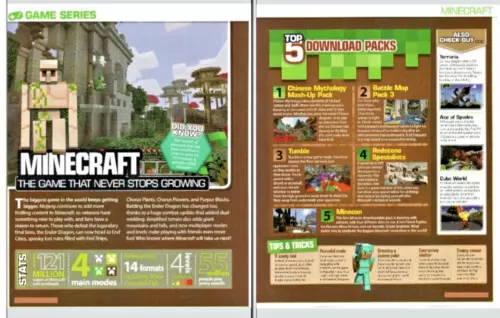 2018 MINECRAFT Video Game 2 PG PRINT AD ARTICLE - GAME THAT NEVER STOPS GROWING