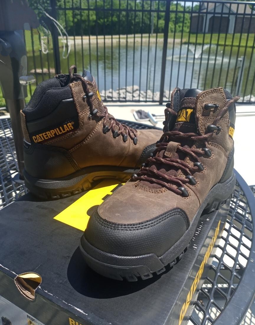 Caterpillar Men Resorption Waterproof Composite Toe Work Boot Boot eBay