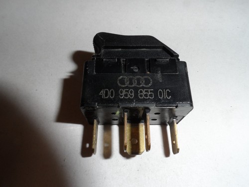 Audi A4 S4 B5 A8 S8 D2 Power Window Switch Button OME 4D0 959 855 Genuine - Picture 6 of 8