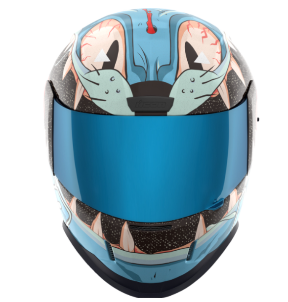 Icon Airform MIPS 9 Lives Glow-in-the-Dark Motorcycle Helmet