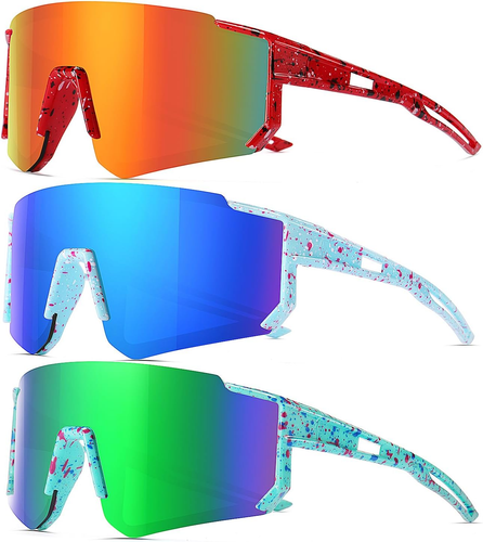 Youth Baseball Sunglasses for Boys Girls Age 6-12 Softball Cycling Sports Sungla - Picture 7 of 47