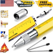 Compact Multitool Pen with Spirit Level and Screwdriver   Ideal Stocking Stuffer