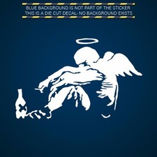2x Banksy Fallen Angel Sticker Decal Die Cut Self Adhesive Vinyl 2x Banksy Fallen Angel Sticker Decal Die Cut Self Adhesive Vinyl