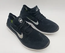 Nike Free RN Flyknit 2018 Men's Running Shoes Size 8 Black
