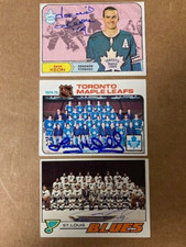 Dave Keon Signed 1968-69 Card(auction for one card) w/COA