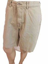Men Polo Ralph Lauren 36 Shorts Flat Front Shorts Tan Beige 100 Cotton