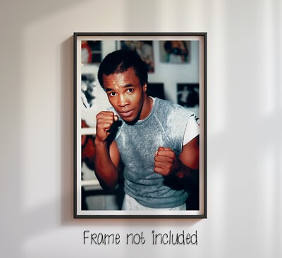 Sugar Ray Leonard Posed - Hochwertiges Poster 