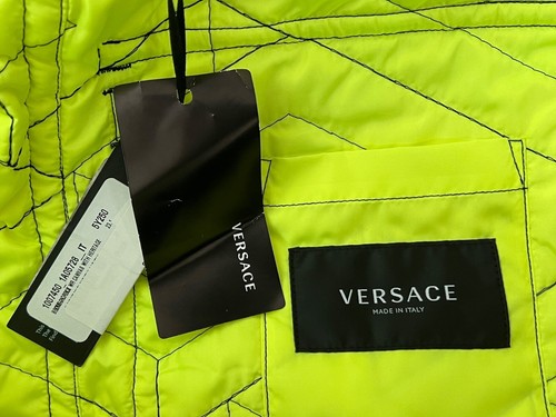NWT Versace Barocco Medusa Logo Baroque Greca Quilted Snap Jacket 48 US 38 $4150 - Picture 24 of 24