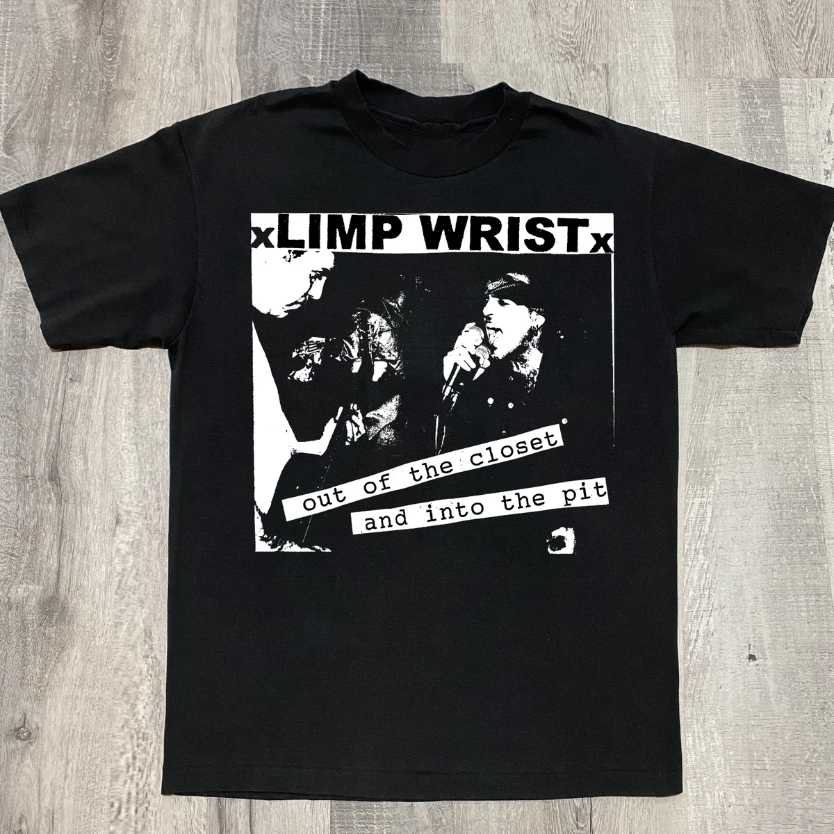 Limp Wrist band Out Of The Closet Adult Cotton Unisex T-Shirt Full