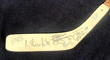 Detroit Red Wings Alumni Legends Autographed Stick Signed By 27 JSA COA