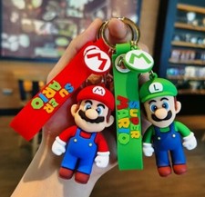 Super Mario  Luigi 3D Keychains SET TOGETHER  FREE SHIPPING 