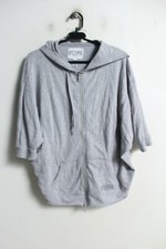 Victoria Sport Womens Zip Slouch Hoodie - Grey - Size S Small g39