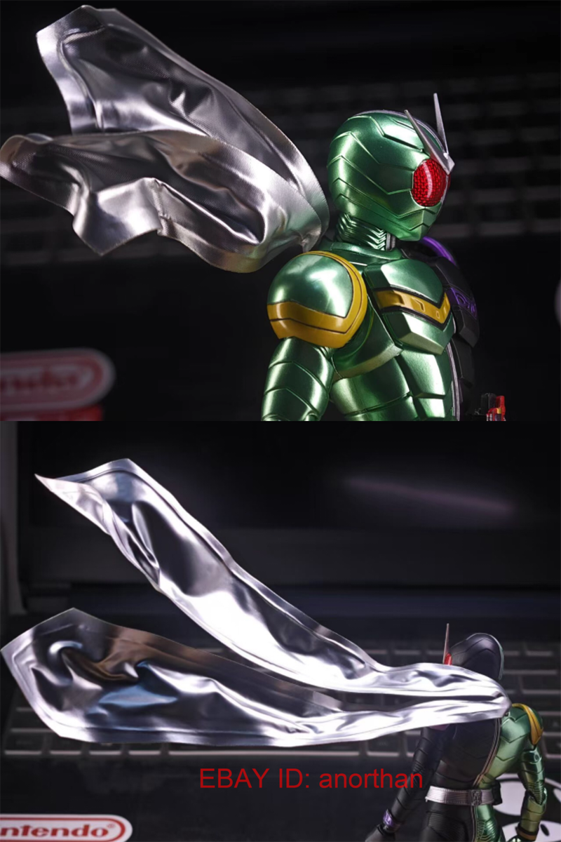 Custom S.H.Figuart Kamen Rider W Double Fuuto PI Fabric Cape Scarf