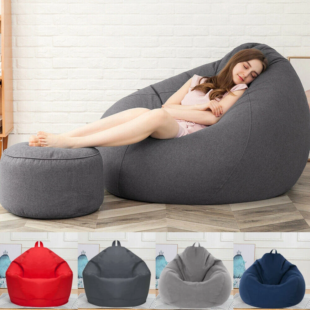 2 Size Large Bean Bag Chair Indoor For