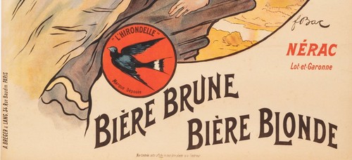 Affiche Originale - F. Bac - Brasserie Laubenheimer - Bière - Nérac - Lot - 1908 - Photo 3/3