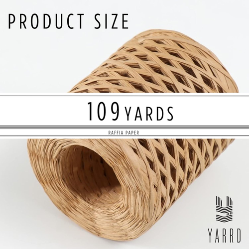 109 Yards Raffia Ribbon for Gift – Wrapping Raffia Twine String of Natural Color - Picture 2 of 9