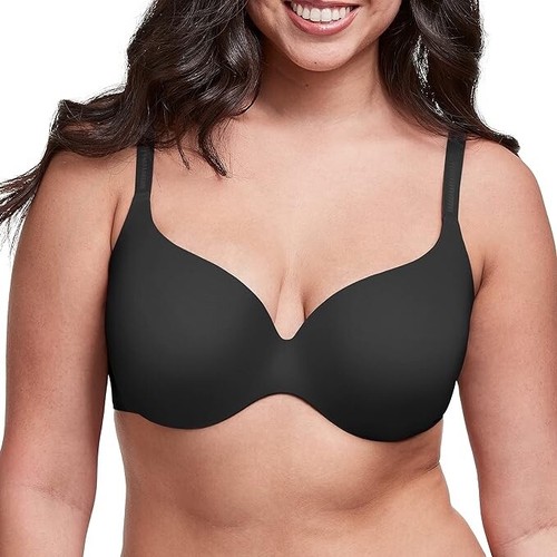 NEU MIT ETIKETT ~ MAIDENFORM ~ DREAMWIRE T-SHIRT RÜCKENGLÄTTENDER BH ~ DM0070 ~ SCHWARZ 38C NEU