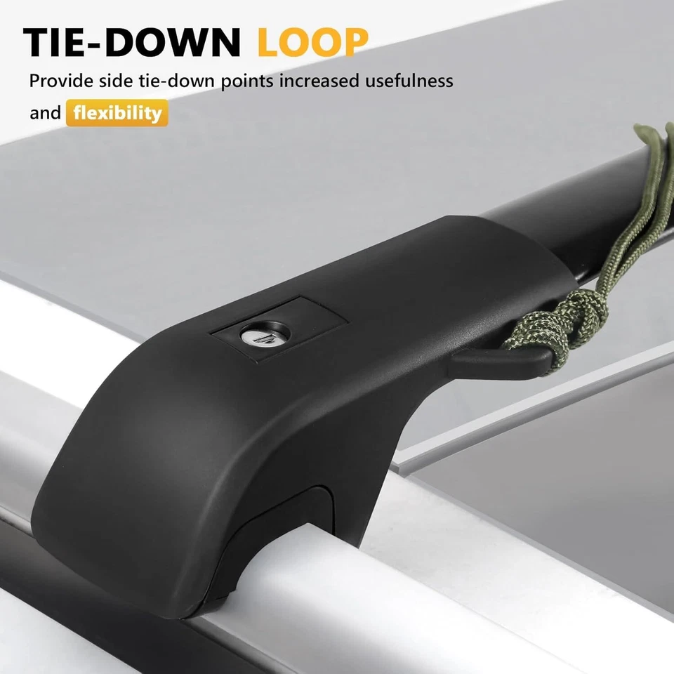 Barras transversales de techo bloqueables 220 lb compatibles con Nissan Pathfinder 2013-2021 Foto 4 de 4