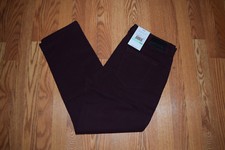 NWT Mens Perry Ellis Cherry 5 Pocket Straight Classic Pants Chinos W 38 L 30