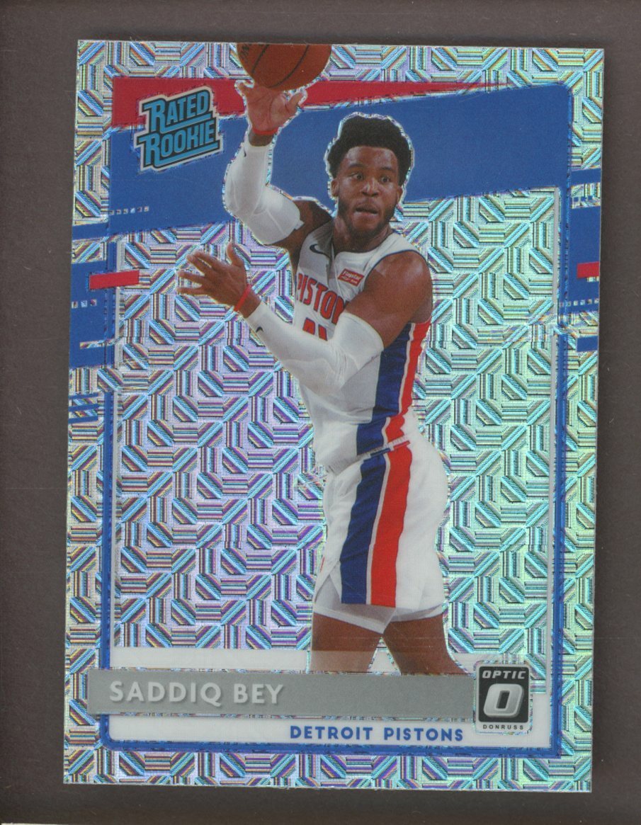 2020-21 Donruss Optic Choice Prizm #169 Saddiq Bey Detroit Pistons RC Rookie