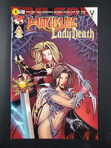 Witchblade/Lady Death #1 Image Comics Harris Comics 2001 - Foto 2 di 13