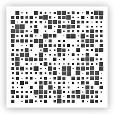 Squares Pattern 2 Stencil - Choose a Size - Laser-Cut Reusable Plastic
