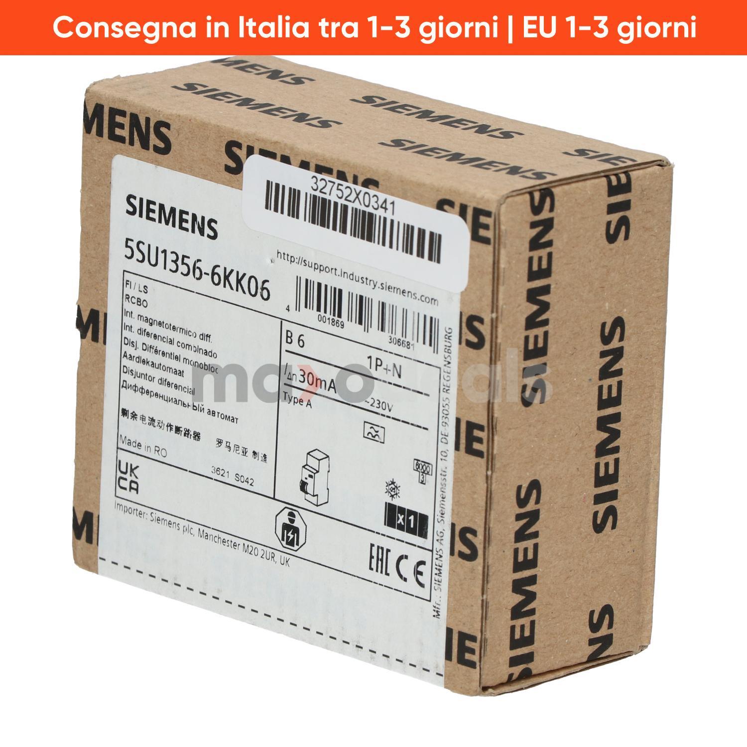 Siemens 5SU1356-6KK06 RCBO New NFP Sealed