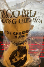 Taco Bell Talking Chihuahua Dog Plush New in Bag Lot of (4) See Description