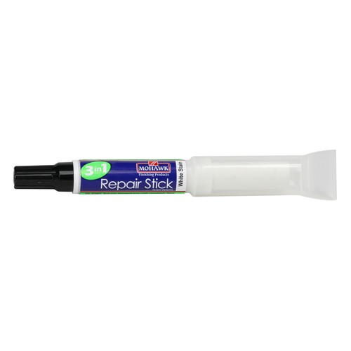 Mohawk 3 in 1 Furniture Cabinet Repair Stick, Putty Marker Filler, Satin White - Picture 2 of 4