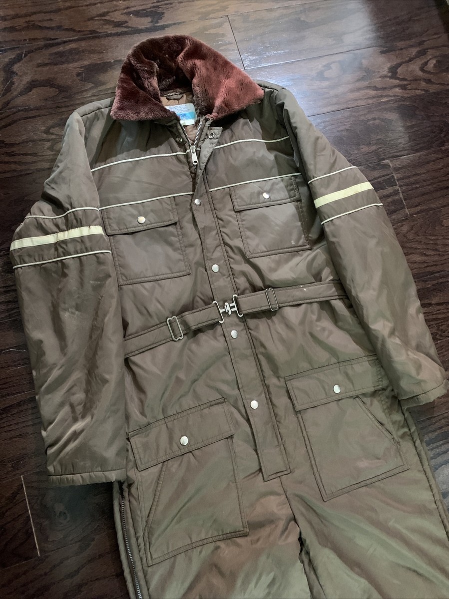 Vintage Sears Work Leisure Snow Snowmobile Ski Suit Mens Large