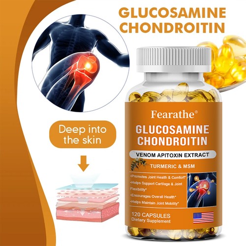 Glucosamin Chondroitin MSM Kurkuma dreifach starke Gelenkstütze - Bild 4 von 11
