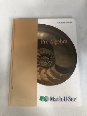 Math-U-See Pre-Algebra Instruction Manual Only