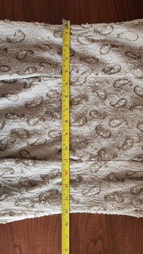 Vintage Jacobson's Phoebe Größe 10 Perlen Paisley hellbraun formell Cocktailkleid - Bild 11 von 11