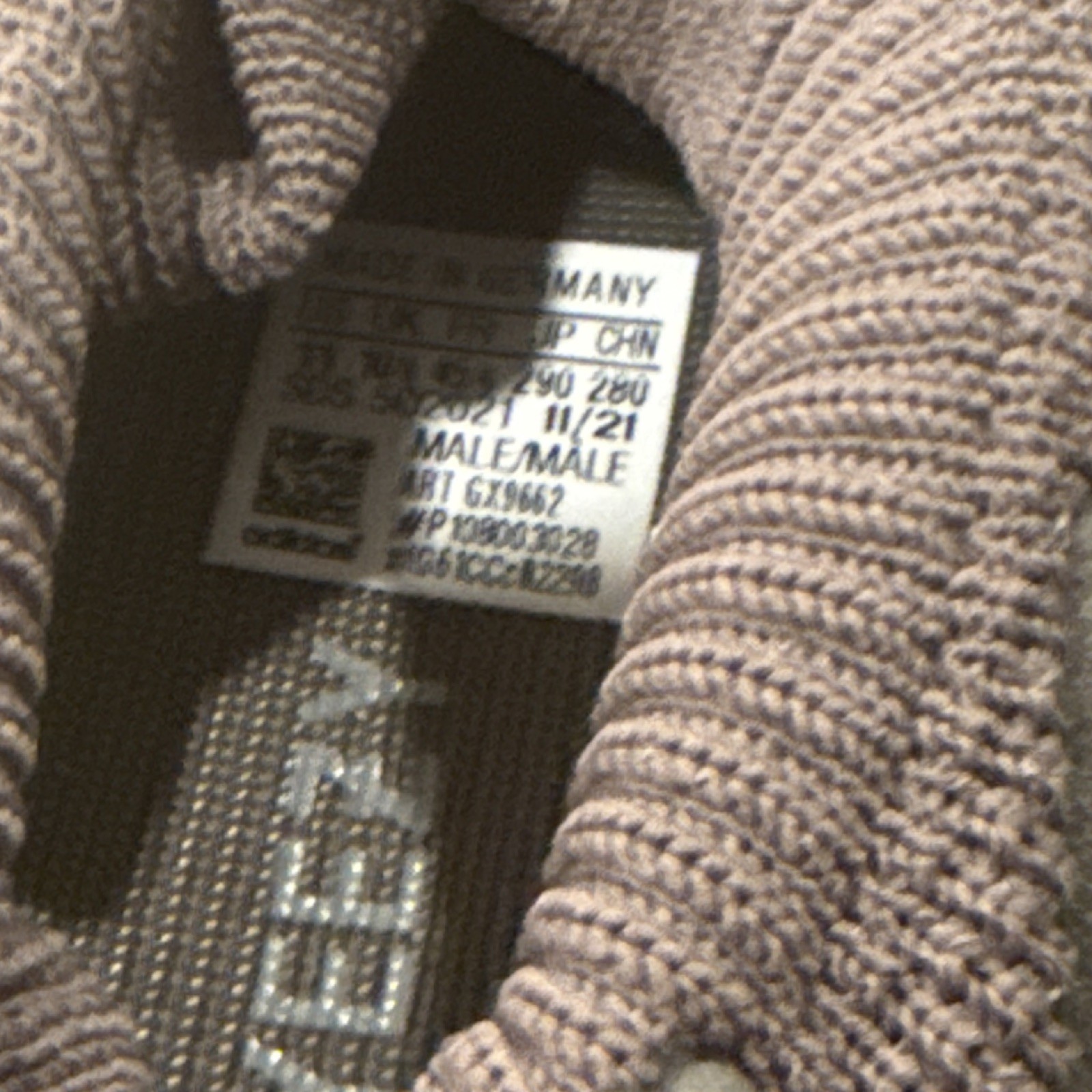 adidas Yeezy 450 Cinder GX9662 Brown Knit Textile Sneakers Lace Up Men's thumbnail 10