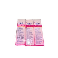 Lot Of 3 Nair Hair Remover Moisturizing Face Cream with Sweet Almond Oil 2oz Ea.