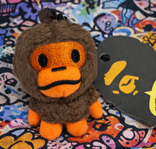 BAPE A Bathing Ape Baby Milo Plush Keychain Charm Pendant Accessory Gift NWT