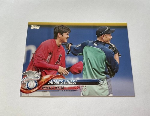 2018 Topps Update Shohei Ohtani + Ichiro Japan Finest Card #US153