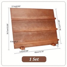 1Set 3-Tier Wood Slant Back Jewelry Display Card Stands Tabletop Jewelry