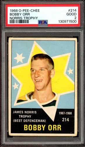 Bobby Orr [Norris Trophy] #214 1968 O-Pee-Chee card