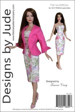 The Invitation, Doll Clothes Sewing Pattern for 16.5" RTB102 Lacie Dolls Tonner