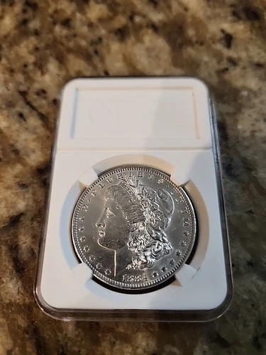 1884 O 1 OZ SILVER MORGAN DOLLAR IN EXELENT CONDITION BU 🔥 Combined Shipping
