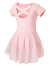 Ballet Leotards for Girls Dance Leotard Toddler Ballet Outfit 4-6 Years Pink