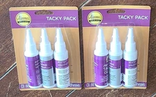 2 Aleene's 3pc TACKY PACK Premium All-Purpose Adhesives: Fast Grab/Quick Dry/Gel