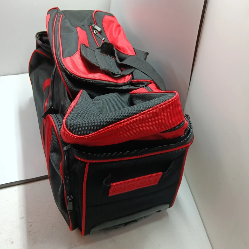 Bolsa de boliche 3 bolas triple negra roja Foto 4 de 4