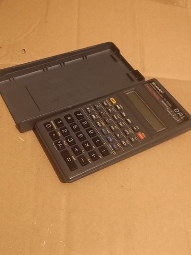 Vintage Scientific Calculator SHARP EL-531GH DAL Grey Case School 1992 Computer - Picture 2 of 6