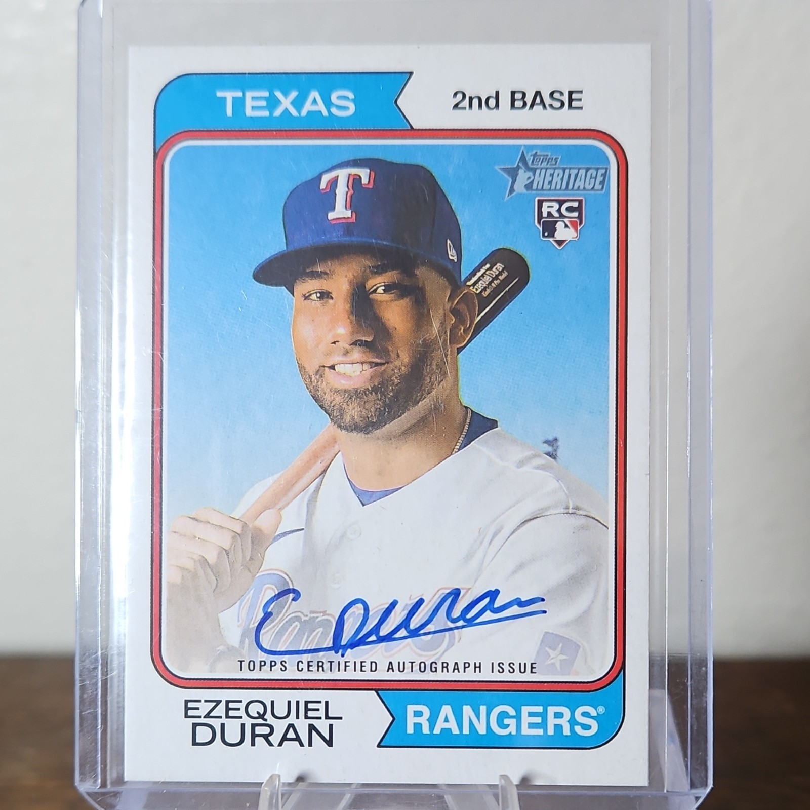 2023 Topps Heritage Real One Autographs Ezequiel Duran RC Auto ROA-ED
