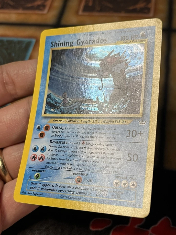 Pokemon ✨Shining Gyarados, “DOUBLE” HOLO Error, Neo Revelation 65/64 ✨ - Image 4 of 4