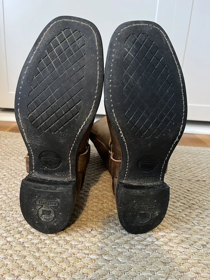 Botas Arnés Frye De Colección Para Hombre’s 9/Wonen’s 10.5 Cuero Tostado Media Pantorrilla Americana Foto 3 de 4