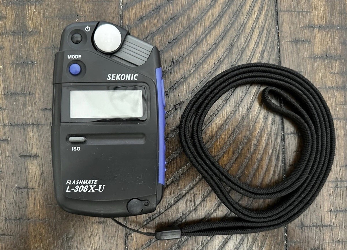 Sekonic L-308X-U Flashmate Light Meter w/ Lanyard, Case, and