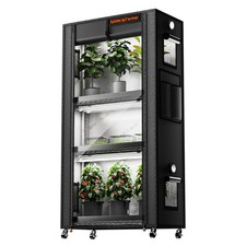 Spider Farmer 6PZ Barre Luminose da Coltivazione LED 18W con Supporto per Piante e Tenda 71x36x150cm